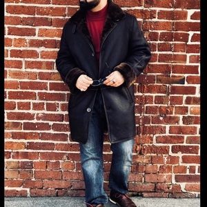 Remy Leather Shearling Coat